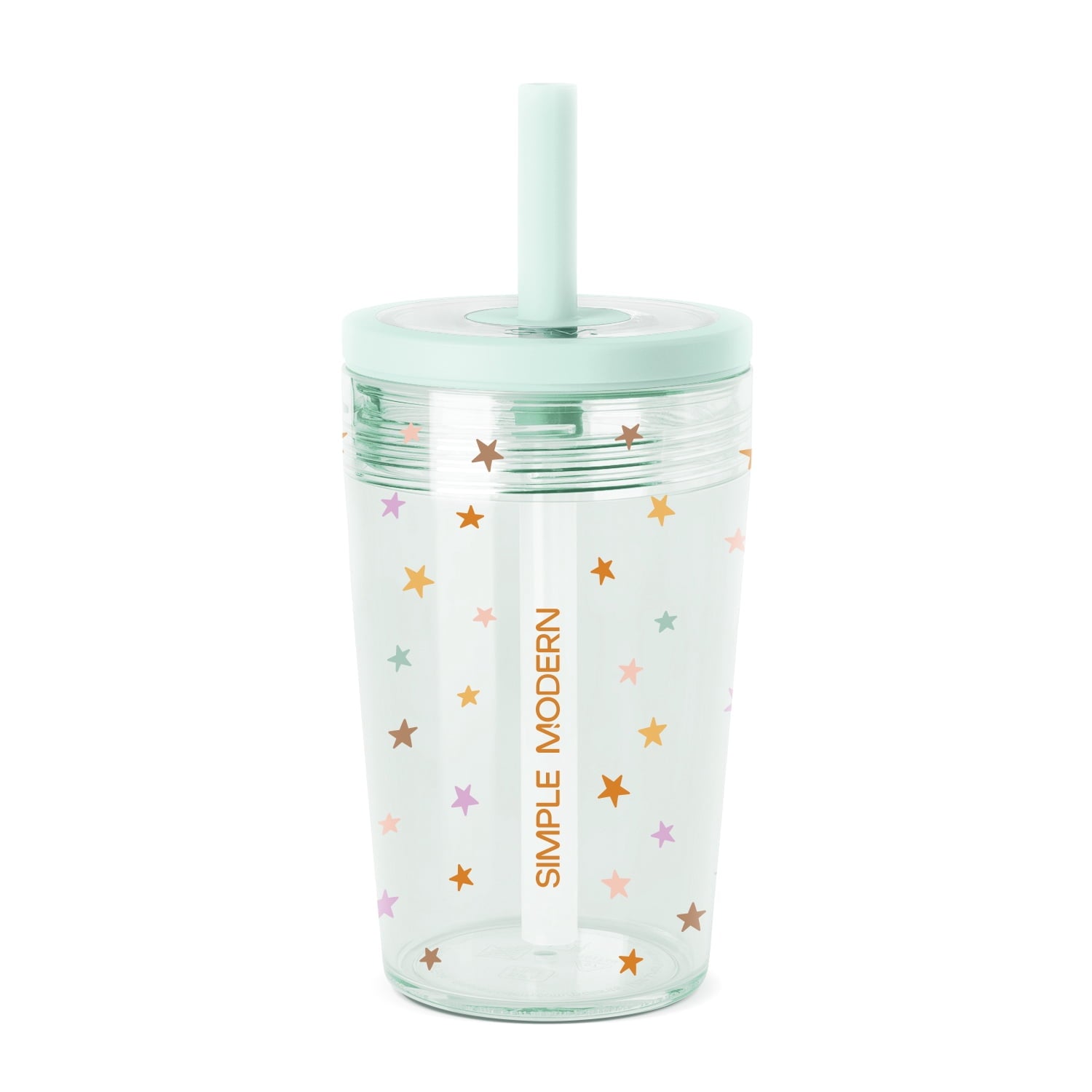 Simple Modern 12 fl oz Tritan Plastic Junior Tumbler with Silicone Straw Lid for Toddlers | Stars - MG2F
