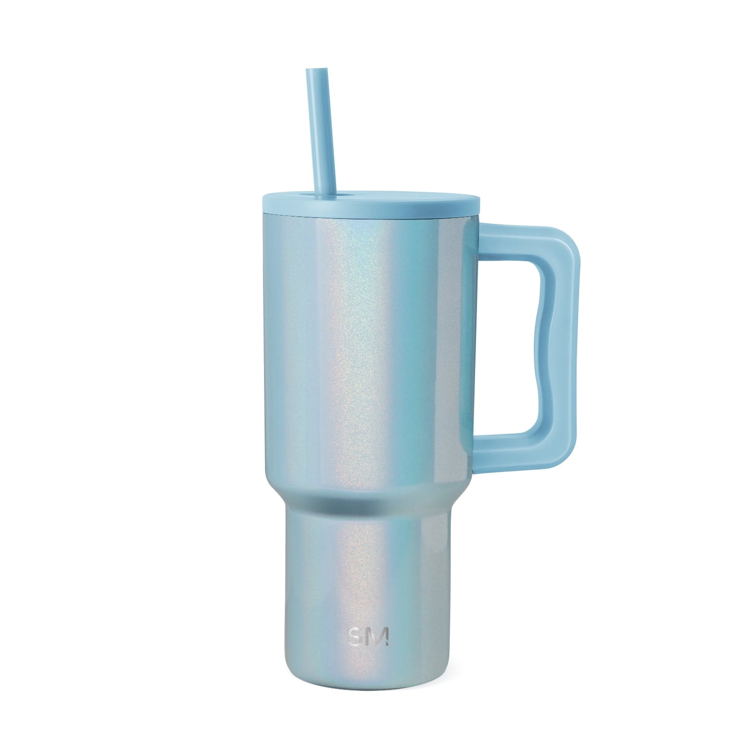 Simple Modern 30 fl oz Insulated Stainless Steel Trek Tumbler with Straw Lid | Seaglass Sage and Cream Checkmate - ON24