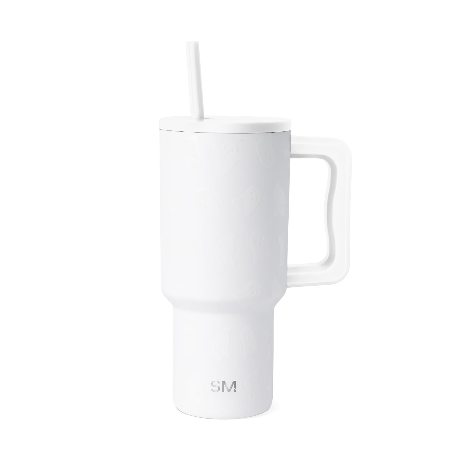 Simple Modern 30 fl oz Insulated Stainless Steel Trek Tumbler with Straw Lid | Seaglass Sage and Cream Checkmate - ON24