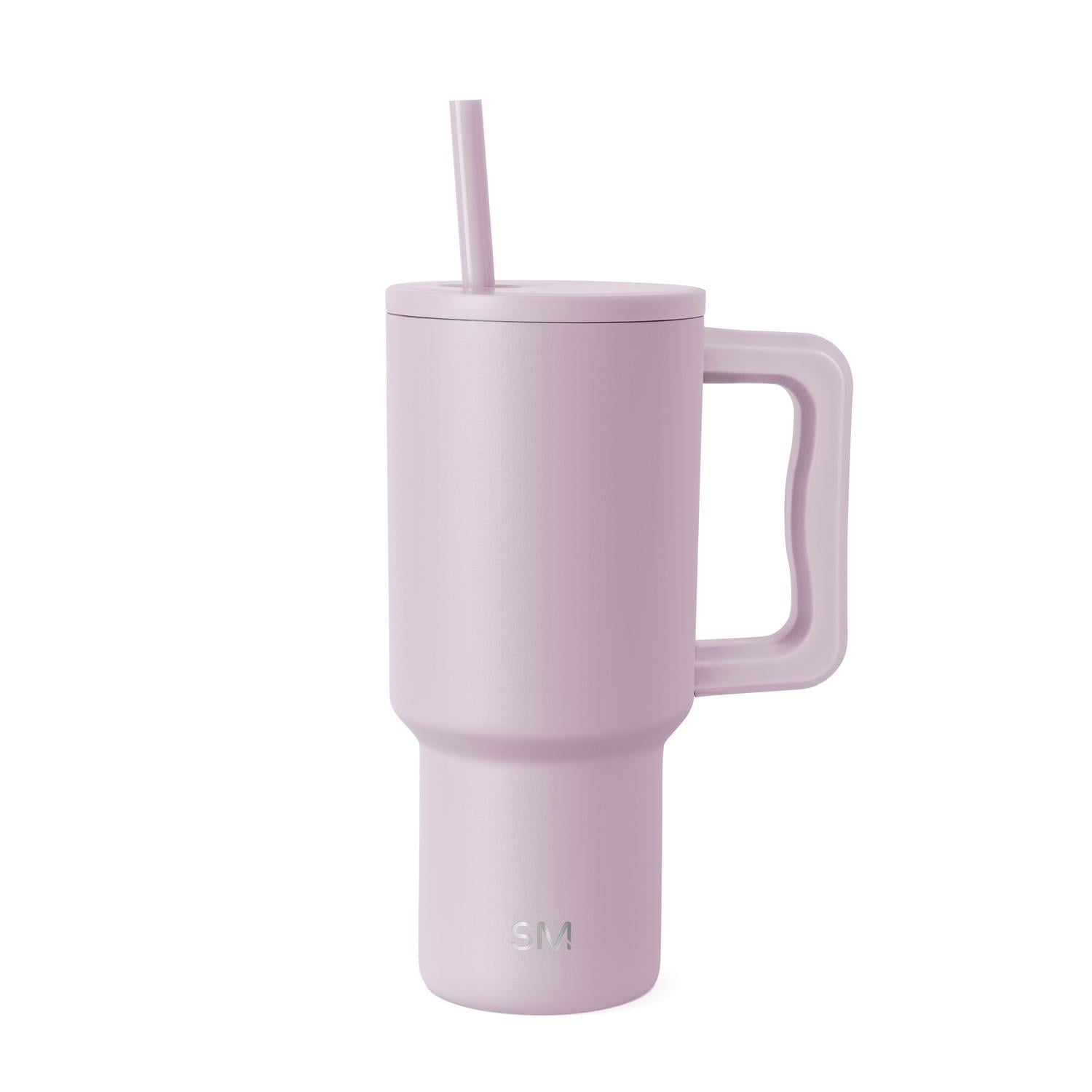 Simple Modern 30 fl oz Insulated Stainless Steel Trek Tumbler with Straw Lid | Seaglass Sage and Cream Checkmate - ON24