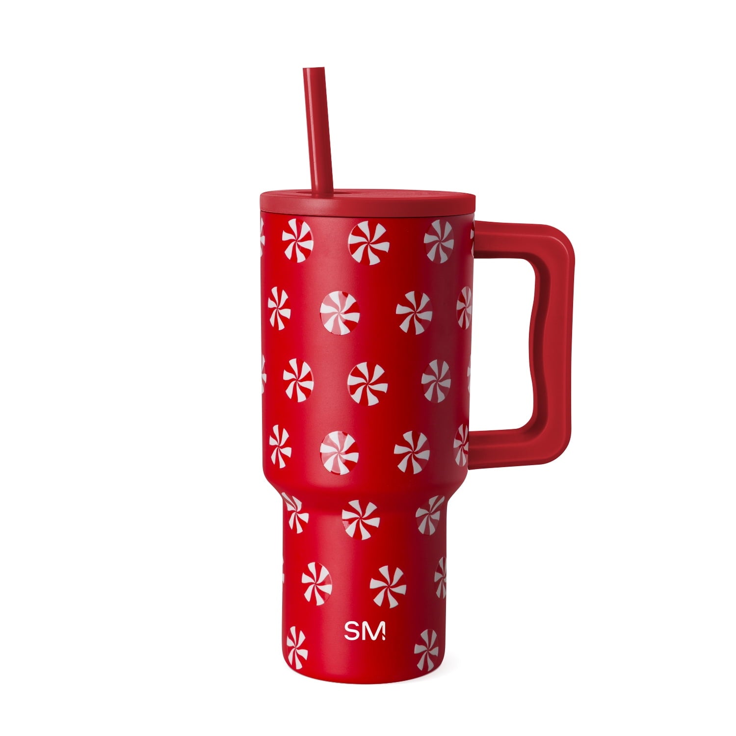 Simple Modern 30 fl oz Insulated Stainless Steel Trek Tumbler with Straw Lid | Seaglass Sage and Cream Checkmate - ON24