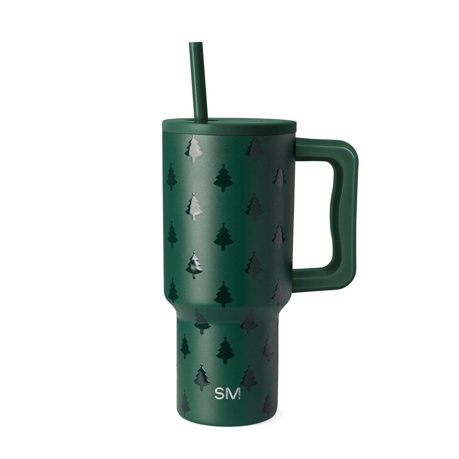 Simple Modern 30 fl oz Insulated Stainless Steel Trek Tumbler with Straw Lid | Seaglass Sage and Cream Checkmate - ON24
