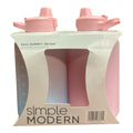 Simple Modern 64-oz Tritan Plastic Summit With Simple Flip Straw Lid 2 Pack (Sweet Taffy and Blush) - RHTF