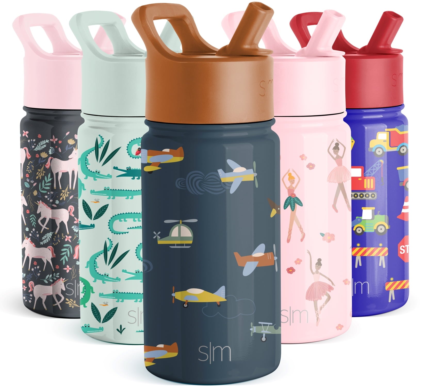 Simple Modern Summit Water Bottle Straw Lid Vacuum Insulated Stainless Steel Bottle | 14 fl oz - Q253