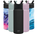 Simple Modern Summit Water Bottle Straw Lid Vacuum Insulated Stainless Steel Bottle | 18 fl oz - HVAC