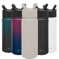 Simple Modern Summit Water Bottle Straw Lid Vacuum Insulated Stainless Steel Bottle | 18 fl oz - ZCCH