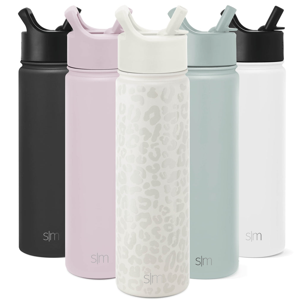 Simple Modern Summit Water Bottle Straw Lid Vacuum Insulated Stainless Steel Bottle | 22 fl oz - CO4B