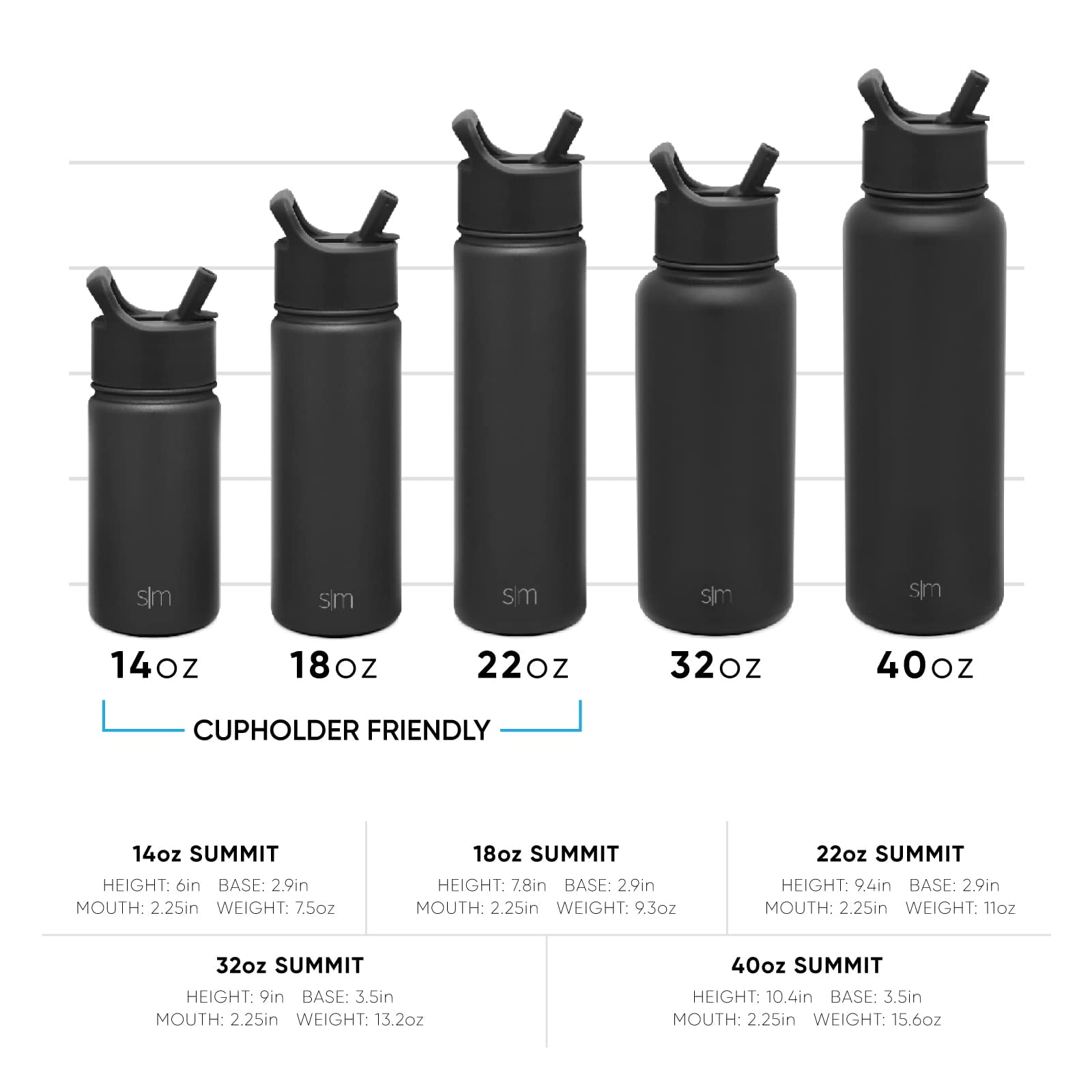 Simple Modern Kids Water Bottle with Straw Lid Vacuum Insulated Stainless Steel Metal Thermos Bottles | Reusable Leak Proof BPA-Free Flask for School | Summit Collection | 18oz, Blush -Blush - TBVJ