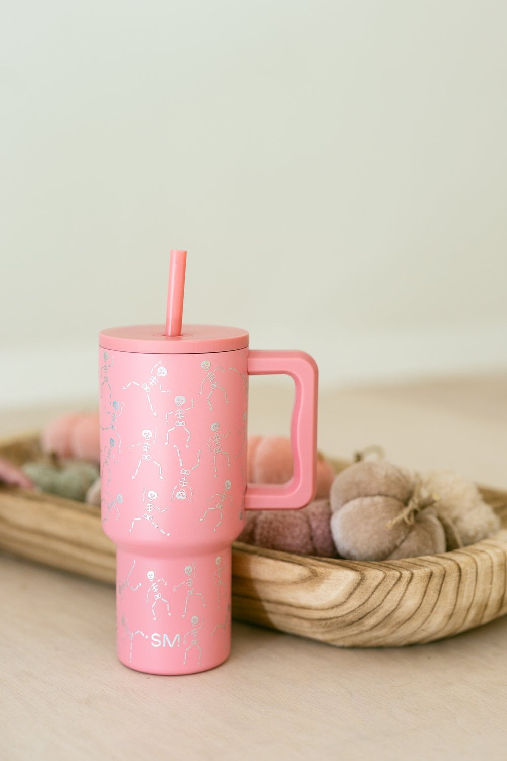 Simple Modern 30 fl oz Insulated Stainless Steel Trek Tumbler with Straw Lid | Seaglass Sage and Cream Checkmate - ON24