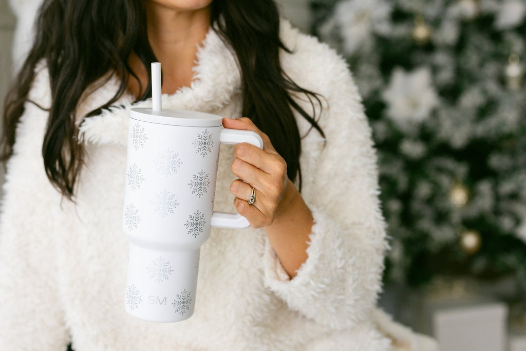 Simple Modern 30 fl oz Insulated Stainless Steel Trek Tumbler with Straw Lid | Seaglass Sage and Cream Checkmate - ON24