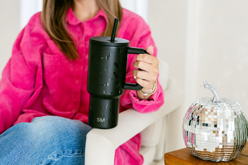 Simple Modern 30 fl oz Insulated Stainless Steel Trek Tumbler with Straw Lid | Seaglass Sage and Cream Checkmate - ON24